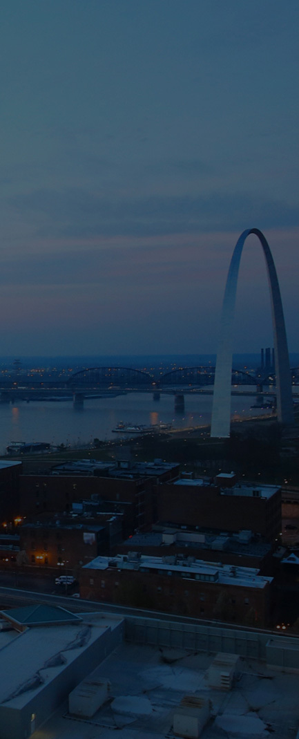 skyline photo of the gateway arch